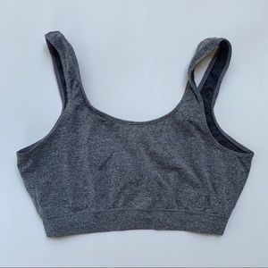 Grey sports bra